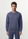 Grey crew-neck cotton-blend sweatshirt, regular fit_0