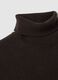 Brown high-neck lambswool turtleneck regular fit_5