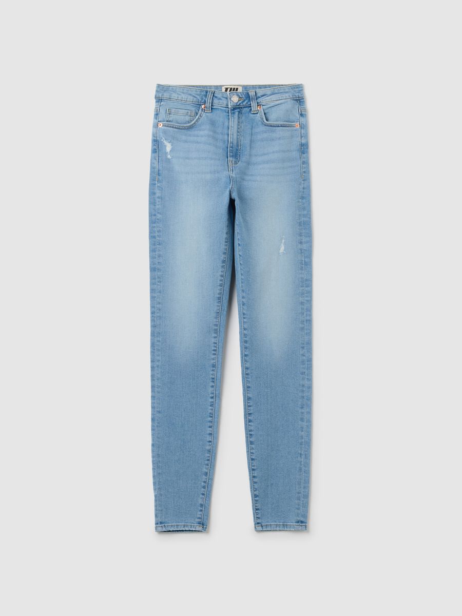 Women's light stretch denim jeans_4