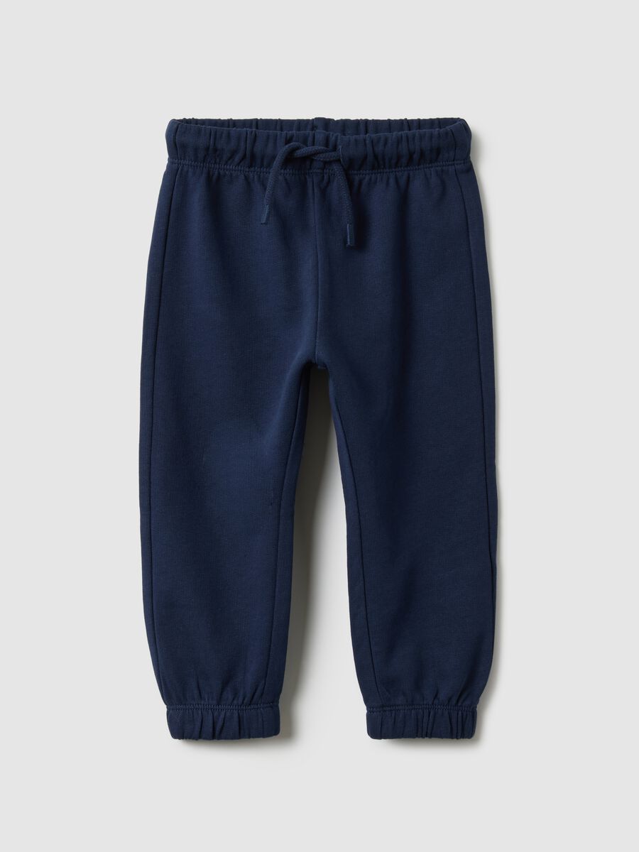 Pure cotton blue trousers regular fit for children_0