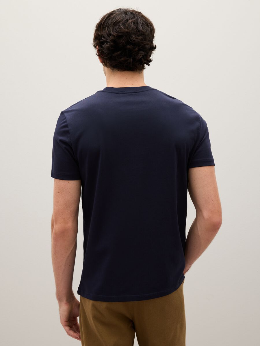 Blue Pure Cotton T-shirt_3