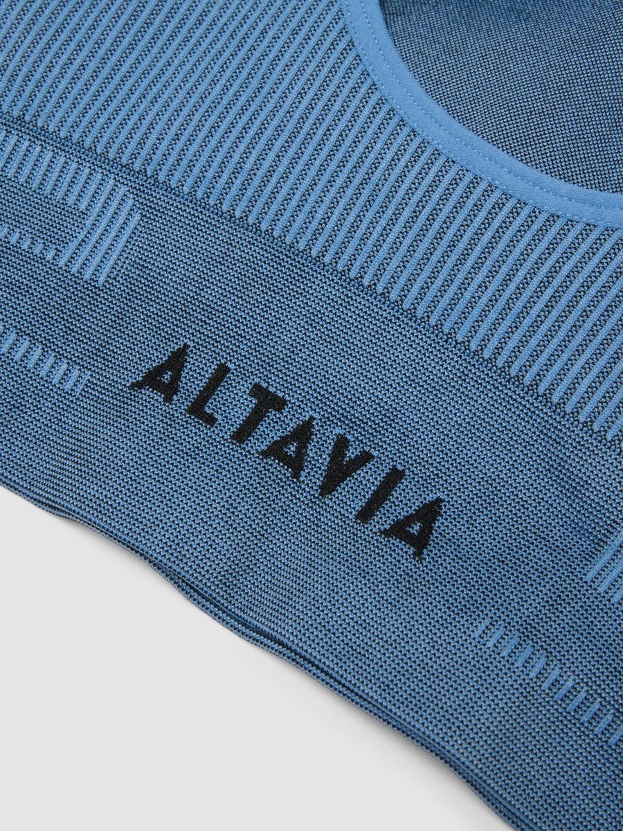 Reggiseno sportivo blu in tessuto elasticizzato ALTAVIA RUNNING_5