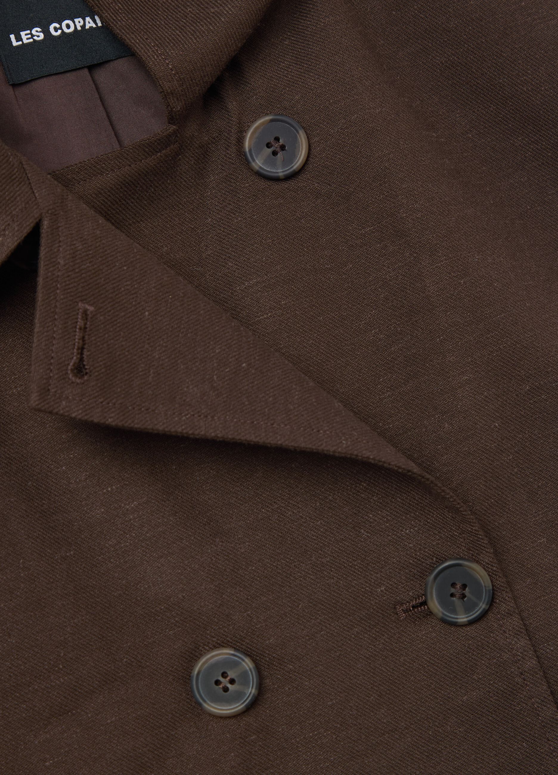 Gilet marrone doppiopetto