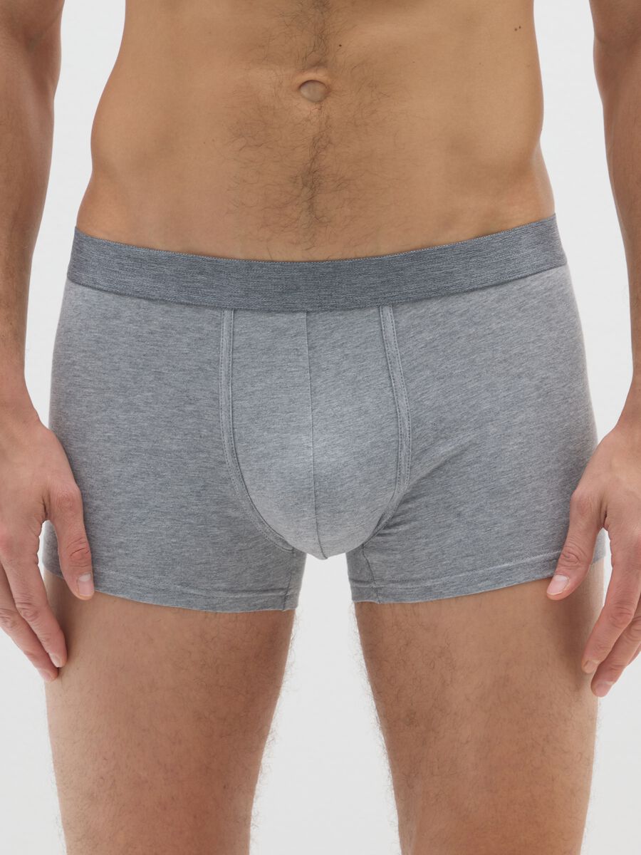 Grey stretch cotton boxer shorts_1
