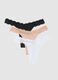 Tripack regular fit multicolour Brazilian briefs with lace details_4