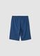 Boys&rsquo; regular-fit blue pure cotton shorts with prints_4