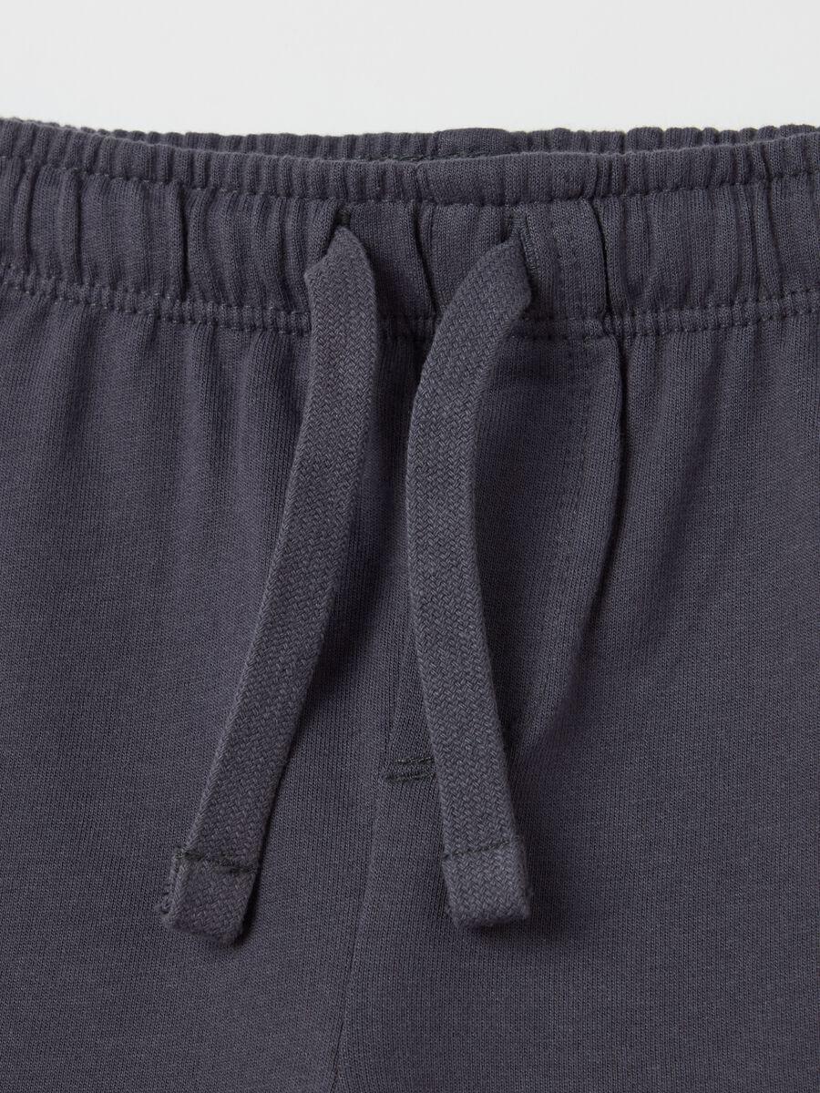 Cotton Bermuda shorts with drawstring_2