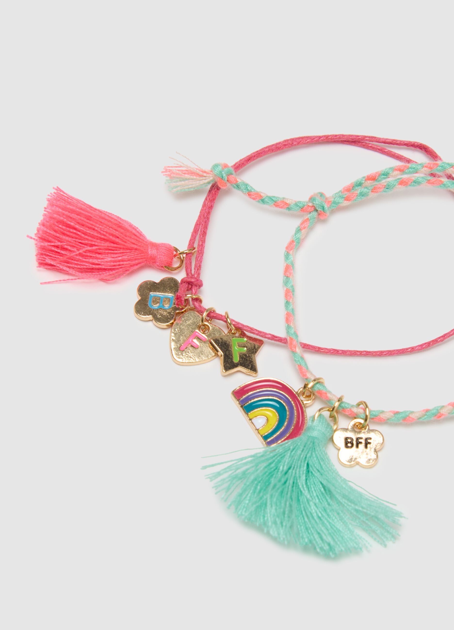 Multicolour Zinc Children's Bracelets with Charms