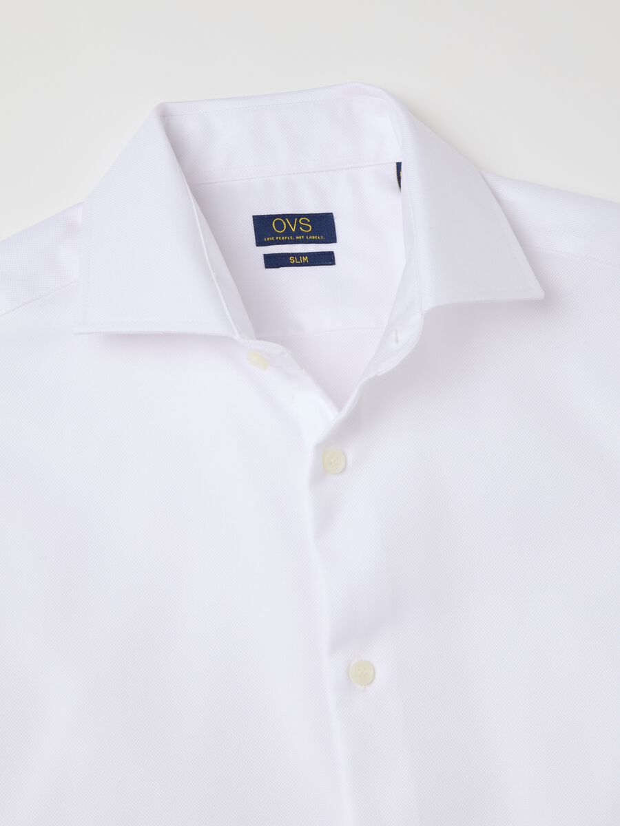 Slim-fit shirt in no-iron cotton_5