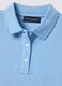 Sky blue short-sleeve pure cotton polo shirt, regular fit_5