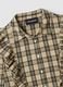 Camicia a quadri multicolor con volant in puro cotone regular fit _5