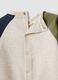 Beige organic cotton dinosaur print baby sleepsuit_3