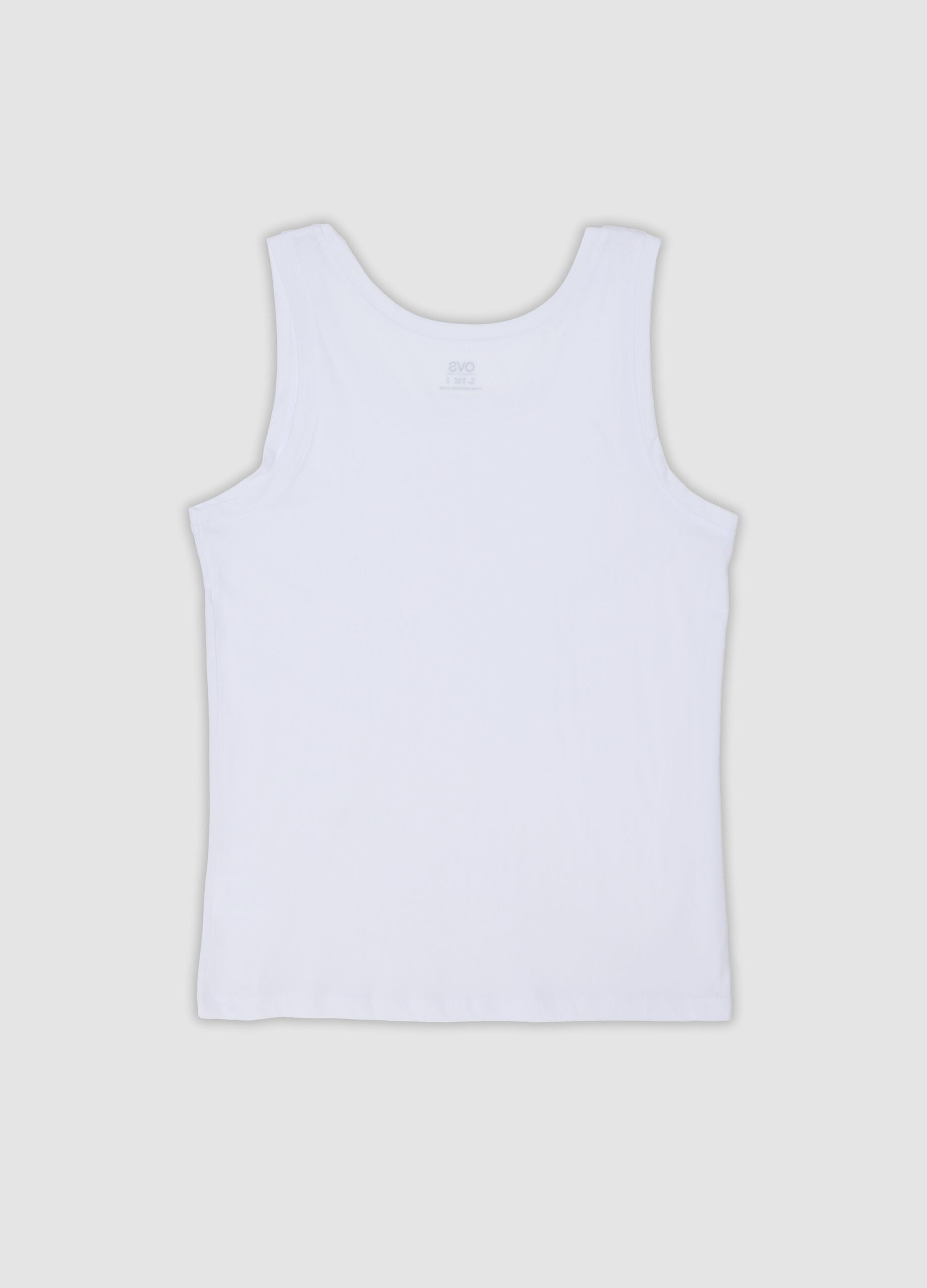 2-pack of white vests in pure extra-fine cotton