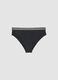 Black stretch swim briefs with embroidered details_0