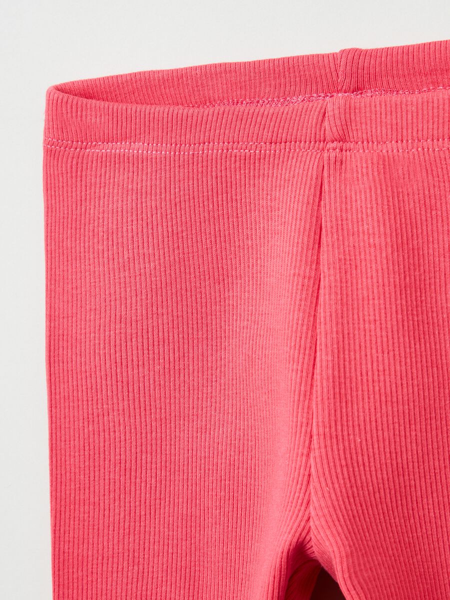 Leggings a costine con orlo ondulato_2