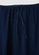Women's long skirt in pure blue cotton regular fit_5