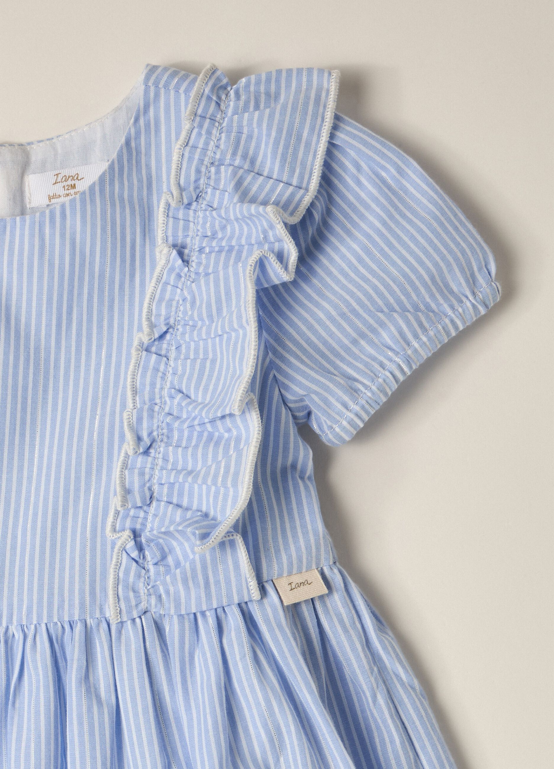 Striped Cotton IANA Dress for Baby Girls