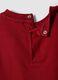 Red pure cotton crew-neck T-shirt with racing print for baby boy_3