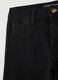 Women's black denim trousers regular fit_5