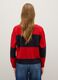 Blue and red striped oversized sweater_2