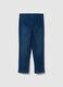 Pantaloni slim premaman blu in cotone elasticizzato_4