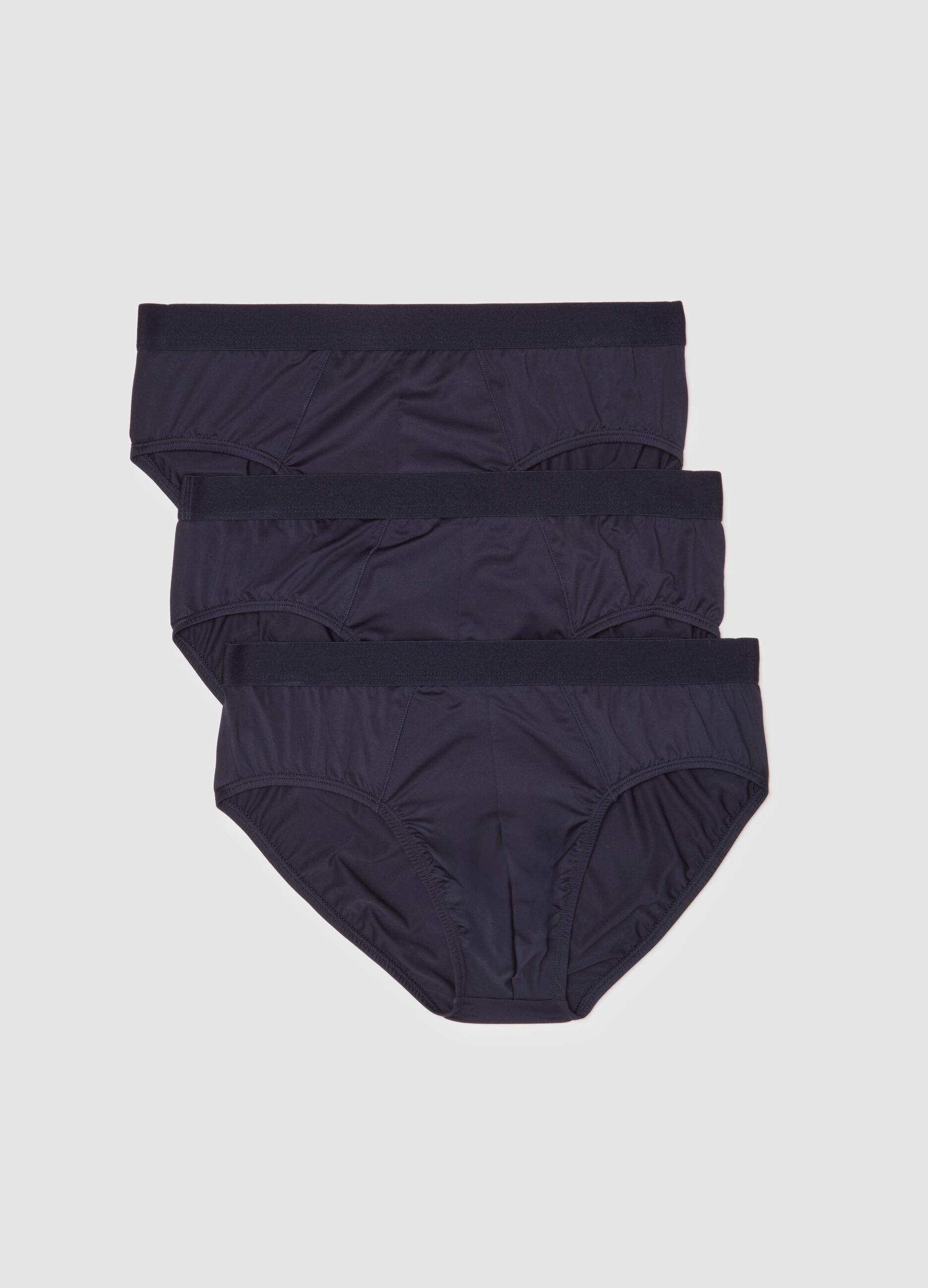Blue stretch fabric slip tripack