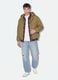 Giacca beige con cappuccio in puro cotone over fit_1