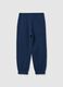 Children's blue jogger trousers in pure cotton regular fit_1