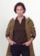 Brown rain jacket with hood, zip and snap buttons, regular fit_0