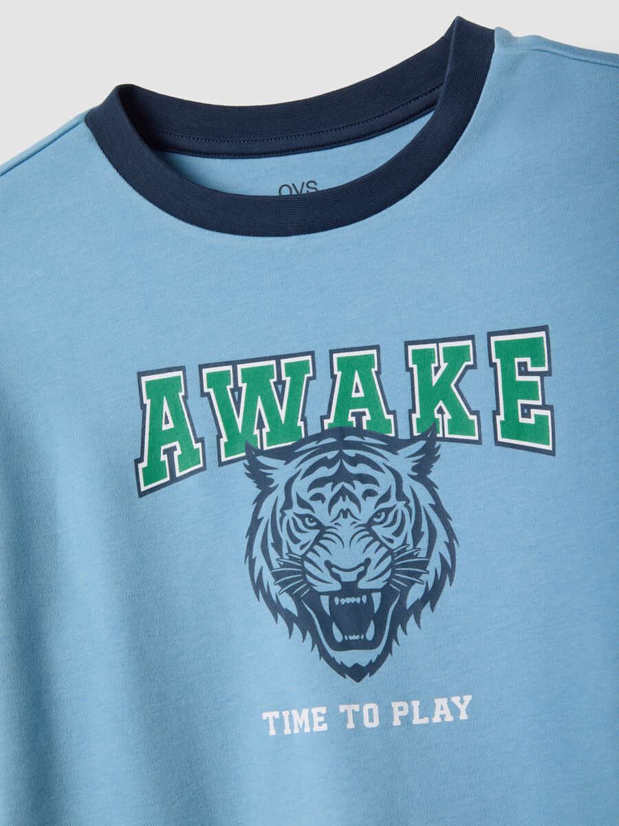 Pigiama da bambino in puro cotone multicolor regular fit con stampa_2