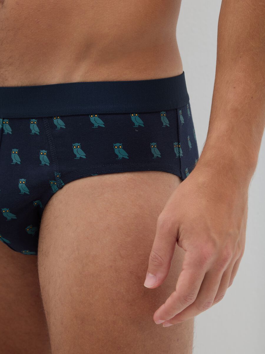 Multicolour Stretch Cotton Tripack Briefs_3