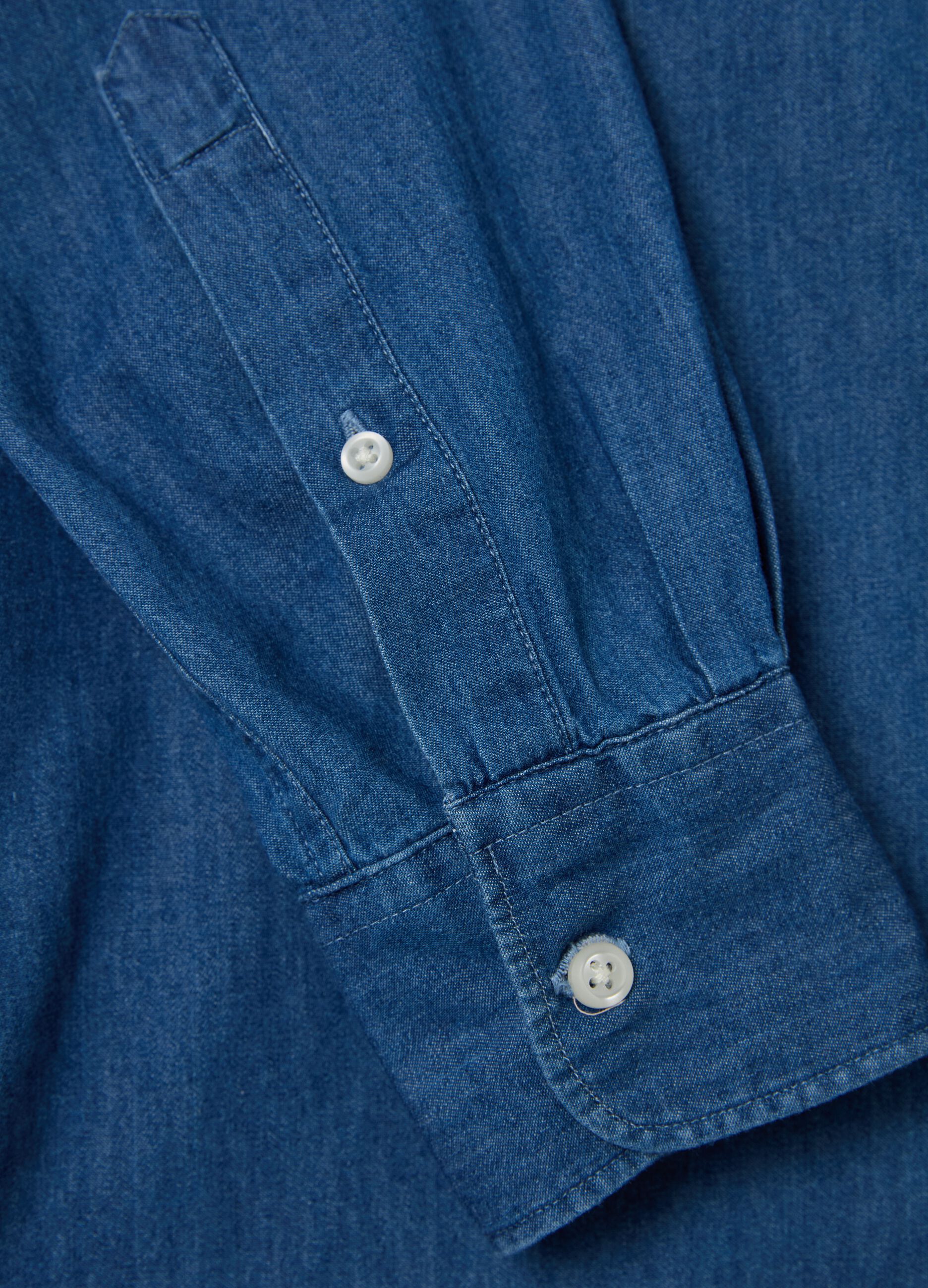 Camicia regular fit in denim