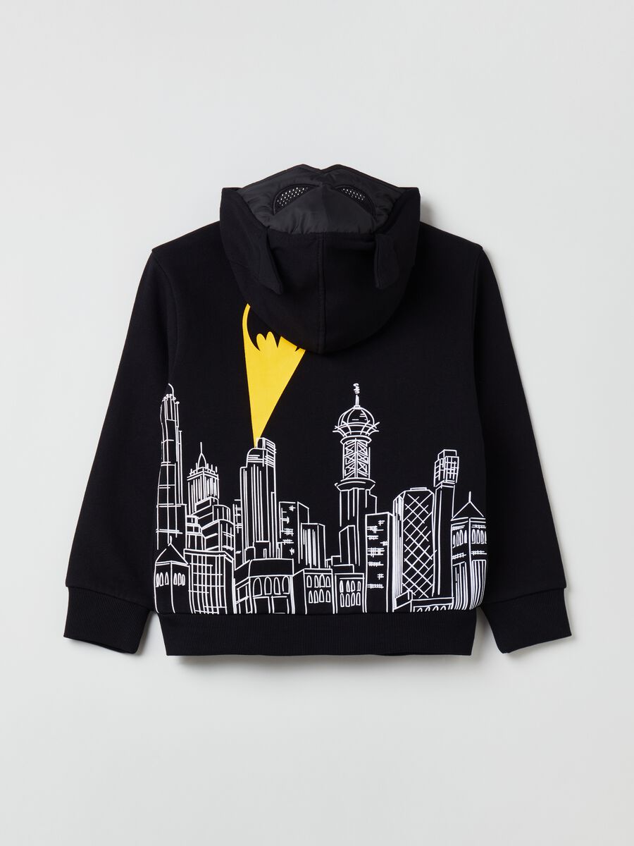 Full-zip con cappuccio stampa Batman_1