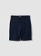 Boys&rsquo; blue pure cotton shorts, relaxed fit_0