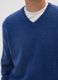 Blue V-neck sweater_3
