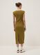 Green sleeveless fitted stretch-cotton dress_2