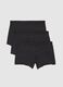 Pack of three black microfiber boxer shorts_0