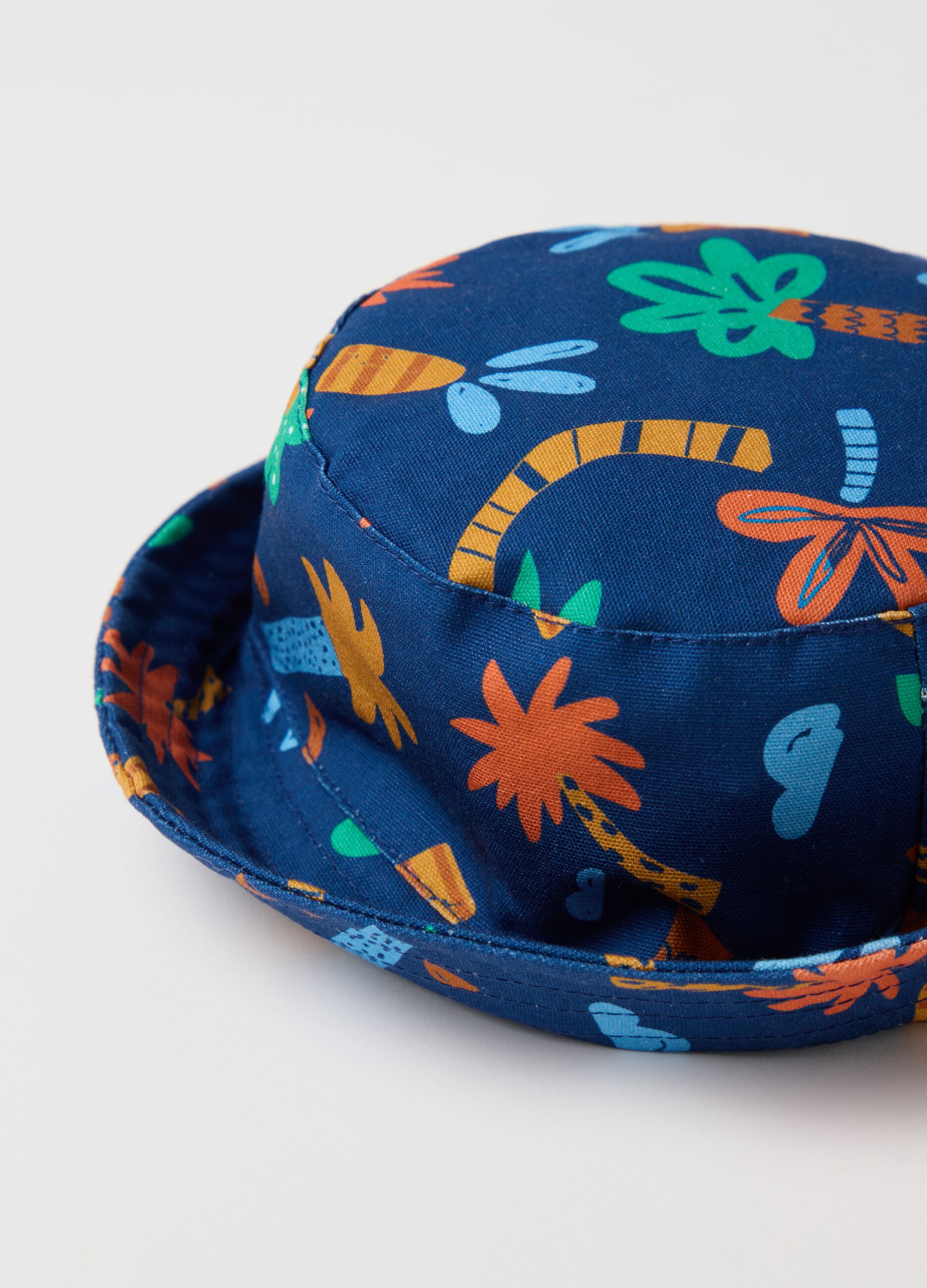 Multicolour summer cotton bucket hat for children