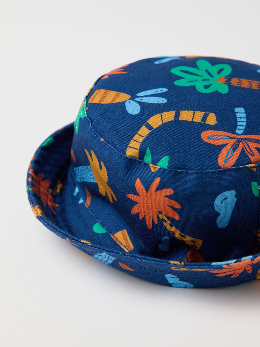 Multicolour summer cotton bucket hat for children_1
