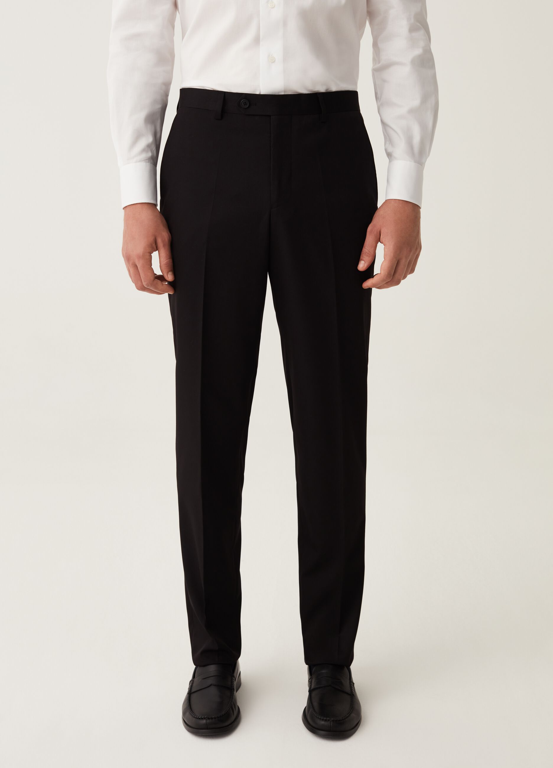 Pantalone regular fit nero Nero da Uomo OVS