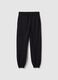 Black boy's jogger trousers in pure organic cotton regular fit_0
