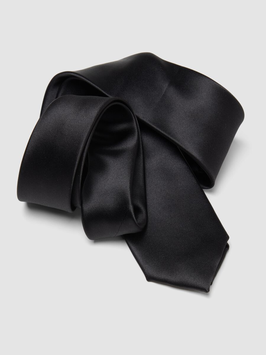 Cravatta nera pala 6 cm_2