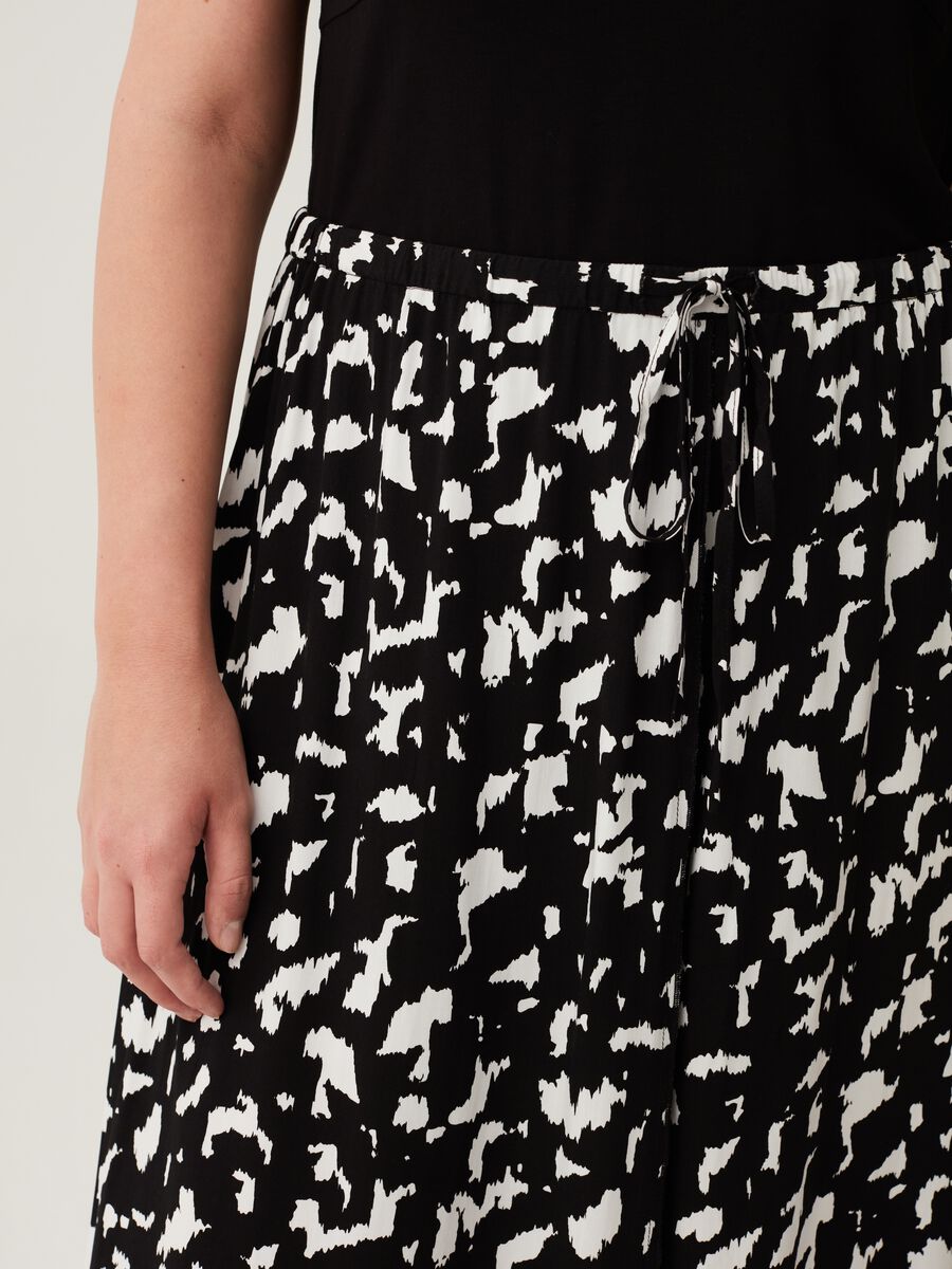 Gonna midi con stampa animalier Curvy_3