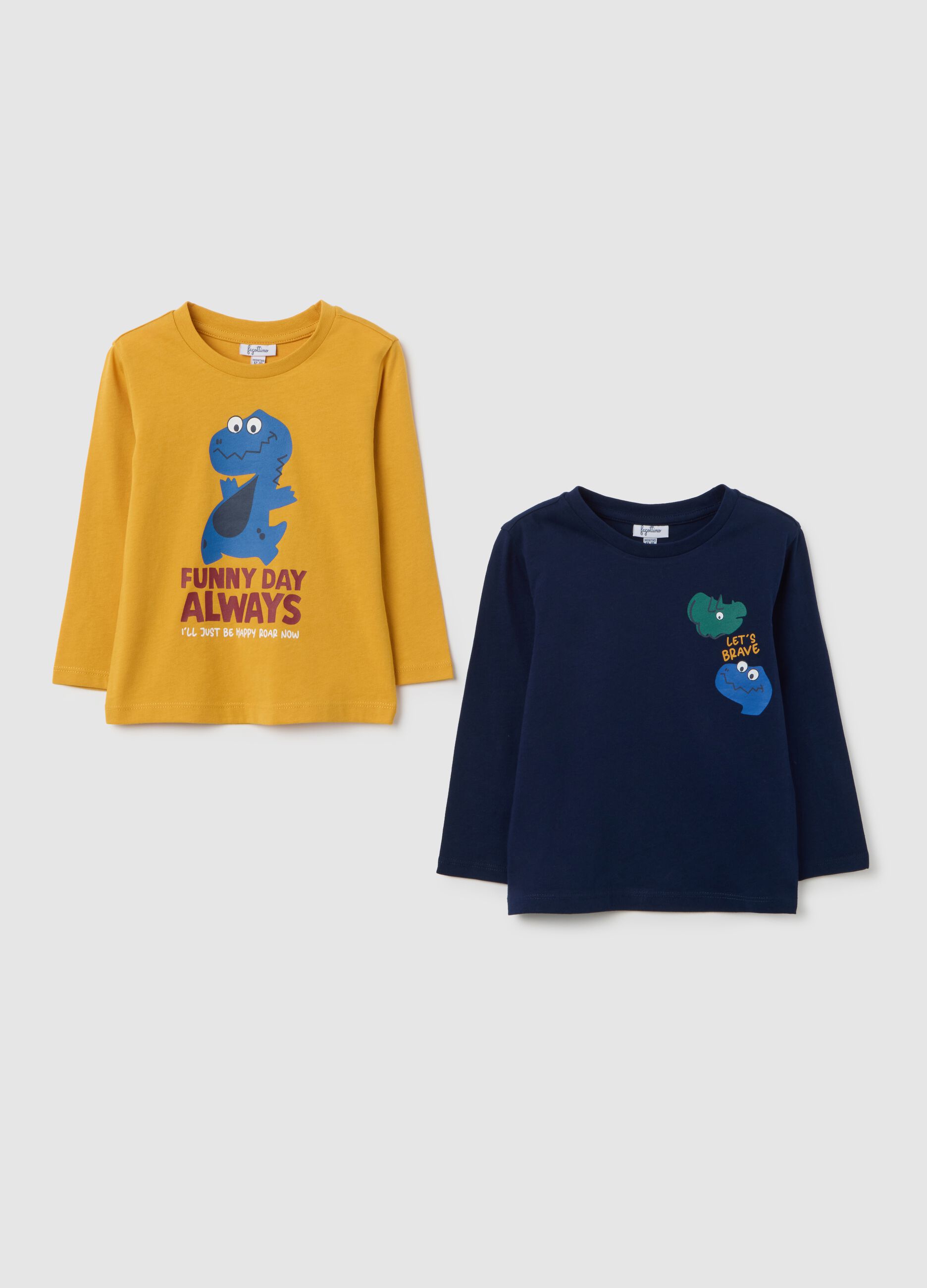 Blue Long-Sleeve Cotton Shirt