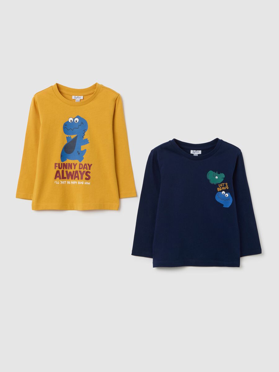 Blue Long-Sleeve Cotton Shirt_0