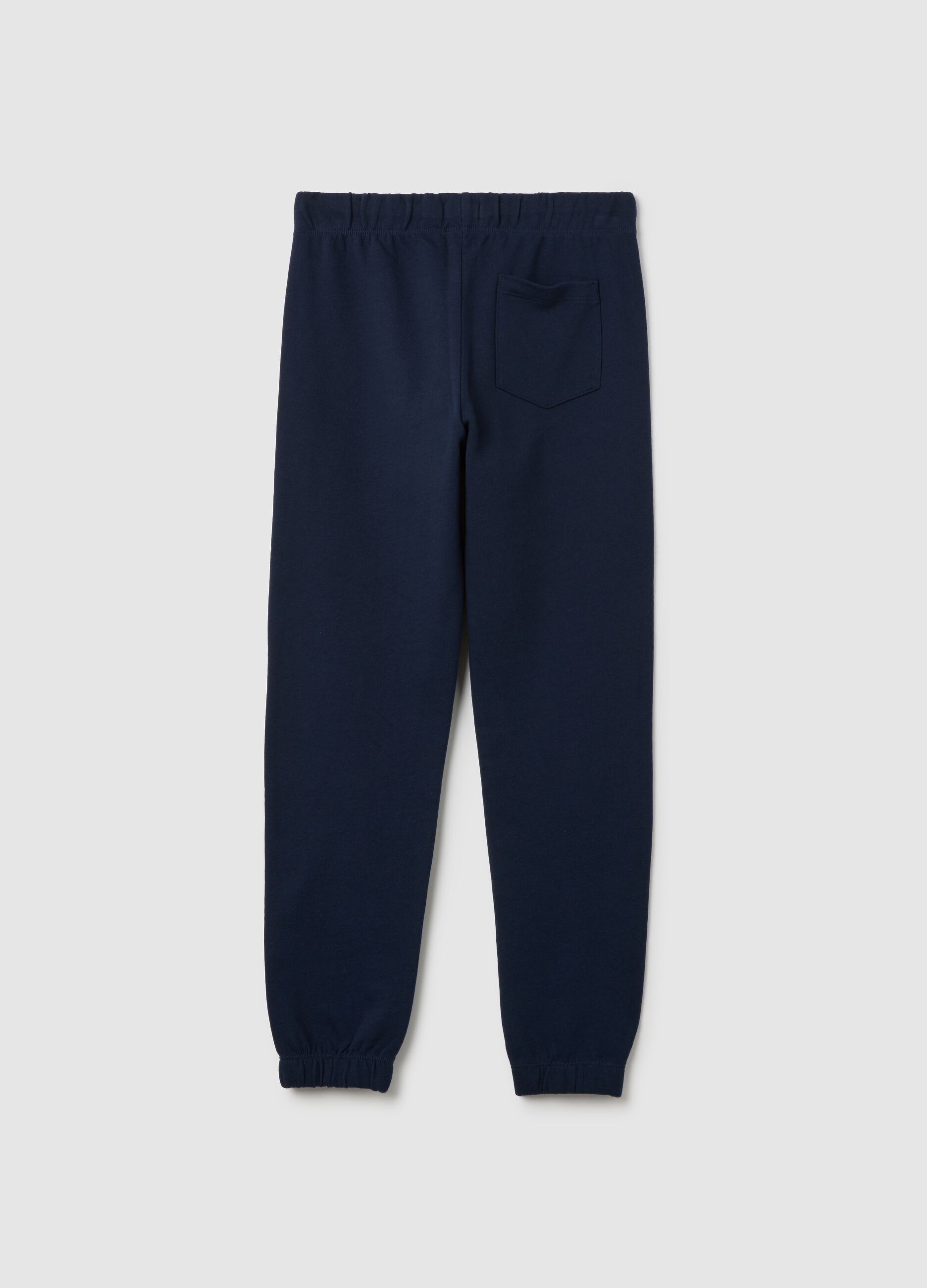 Boys' pure cotton blue trousers regular fit