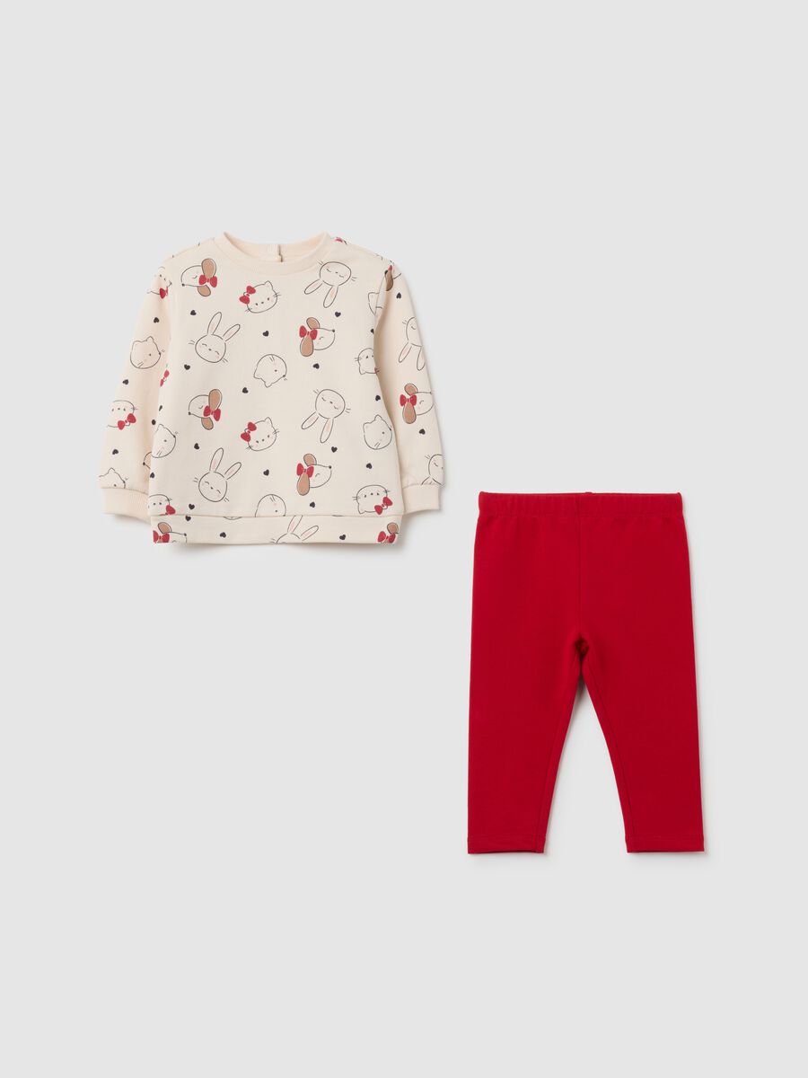 Completo da neonata in puro cotone multicolor regular fit_0