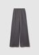 Wide-leg trousers in fleece_4
