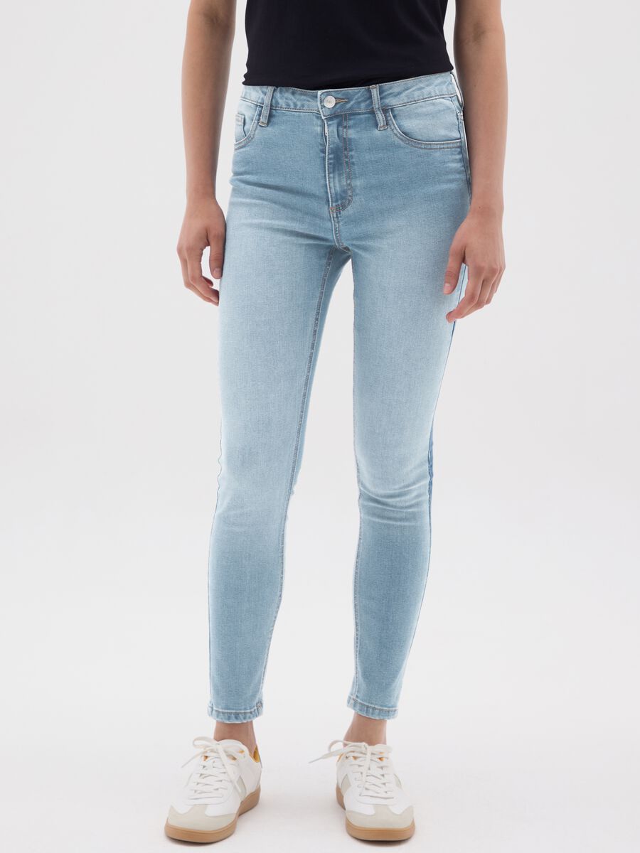 Skinny Fit Light Blue Denim Jeans_2