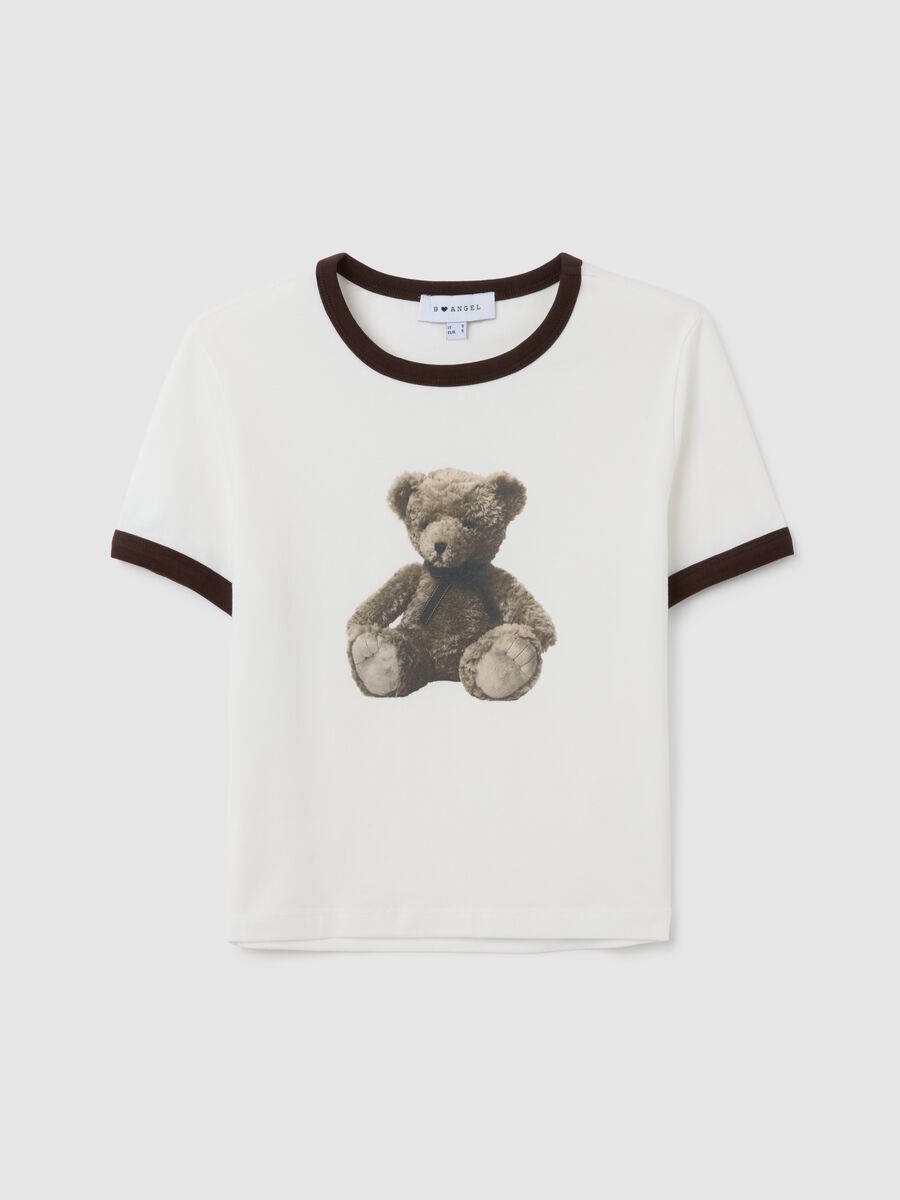 Women's White Stretch Cotton T-Shirt_0